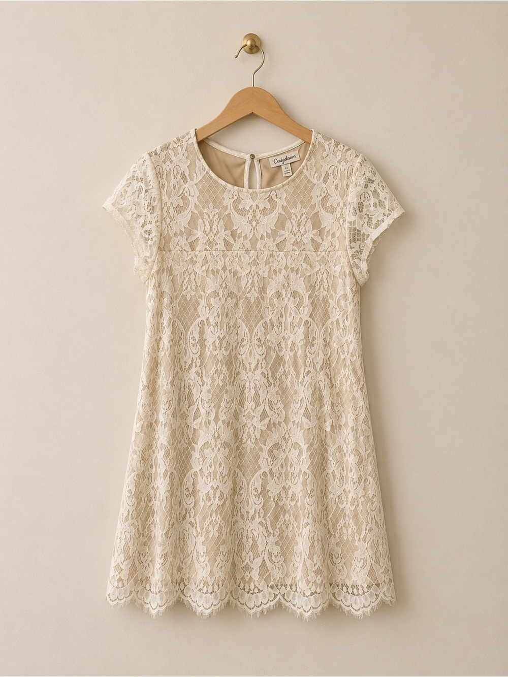 Speechless Ivory Lace Dress Romantic Cottagecore Wedding Bridal Large